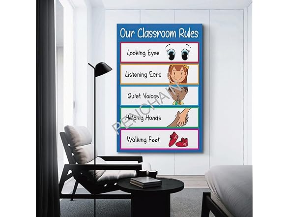Preschool Classroom Rules Poster