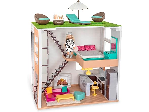 Lori Dolls – Living Room, Kitchen, Bedroom, Outdoor Patio Loft