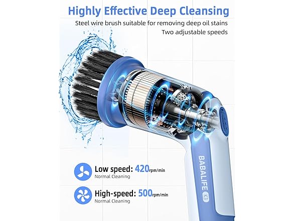 Electric Spin Scrubber w/ 8 Brush Heads