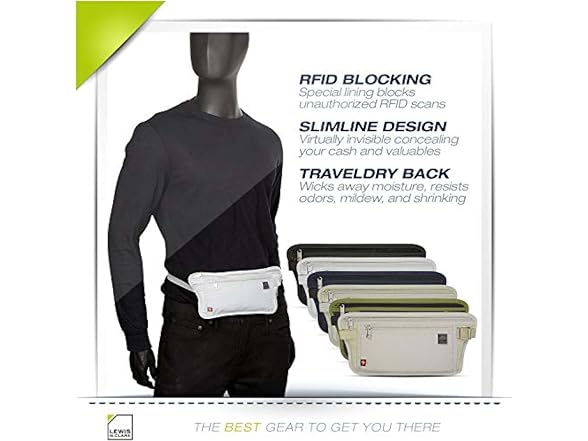 Lewis N. Clark RFID Blocking Money Belt 