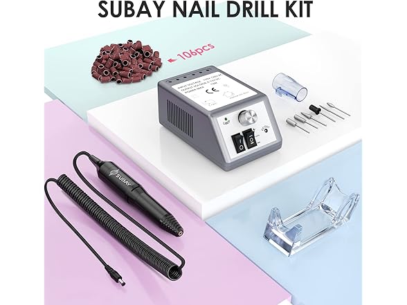 SUBAY Electric Nail Drill Machine, 20000RPM Pr
