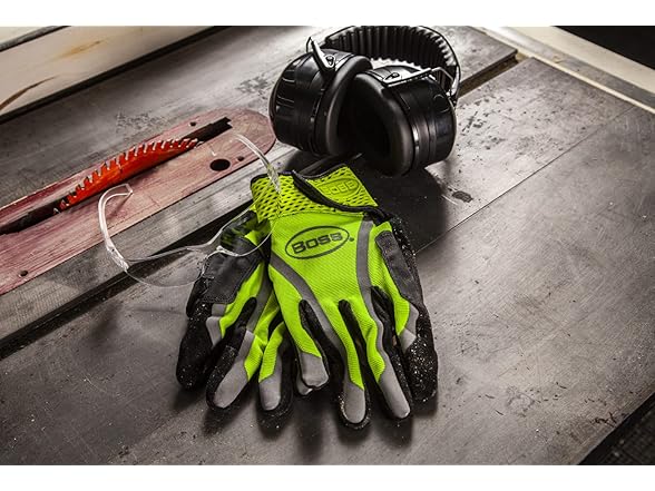 BOSS B52071 High-Vis Utility Synthetic Leather Palm