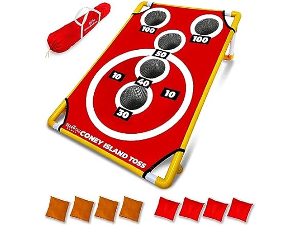 Coney Island Toss Cornhole Game Set