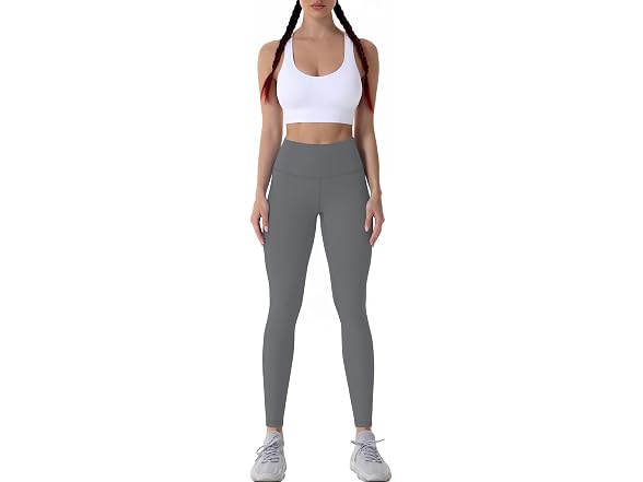 Sunzel Womens Leggings 28in M Dark Grey