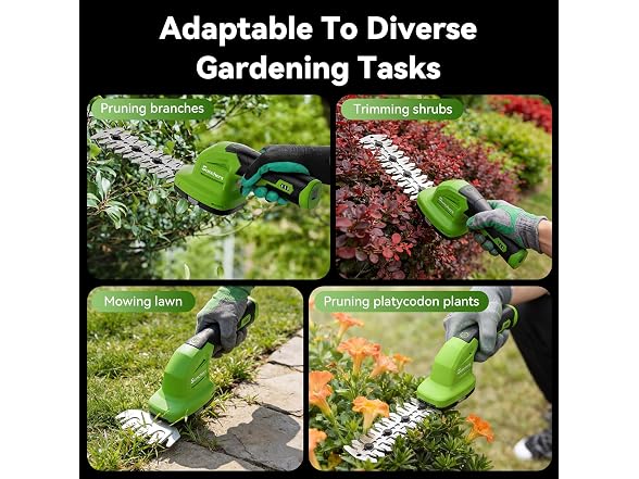 Sunchers 2 in 1 Cordless Hedge Trimmer