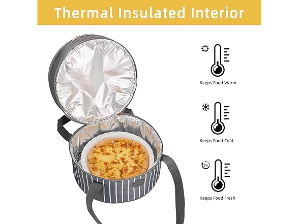 Fun Elements Insulated Casserole Carrier