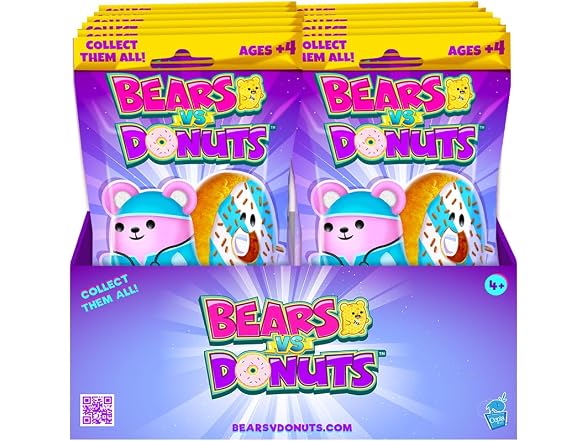 Bears vs Donuts™ - Fuchsia Asst B 12 Pack