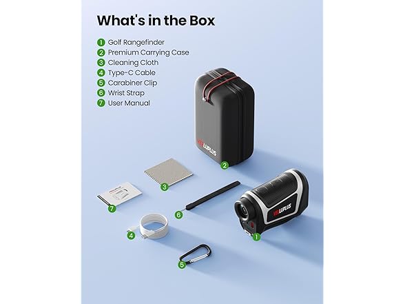 White/Black 660 Yards Golf Range Finder