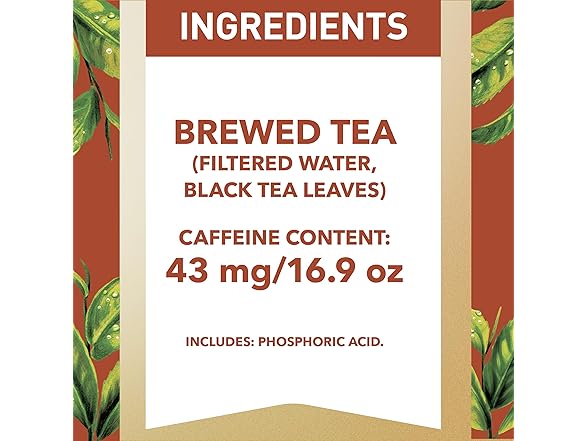 6PK Gold Peak Tea, Unsweet Tea, 16.9 fl oz