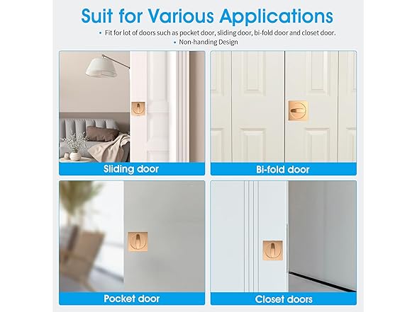 AST AST Square Pocket Door Lock with Edge P