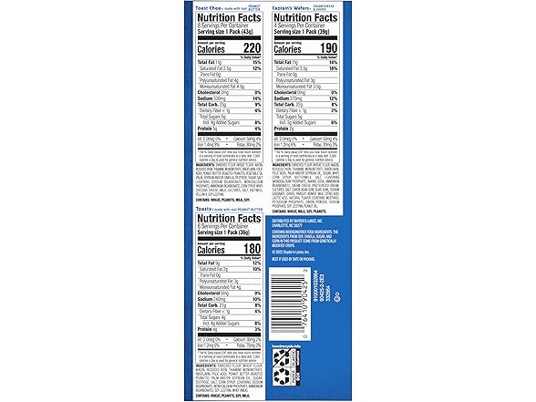 20PK Lance Sandwich Crackers, Variety Pack, 3 Flavors