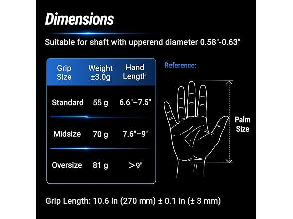 SAPLIZE G50 Endurance Golf Grips