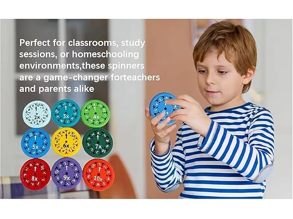 Generic Math Fact Fidget Spinner Set 18