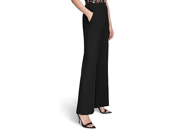 HALSTON Women Flare Leg Woven Suiting Pant