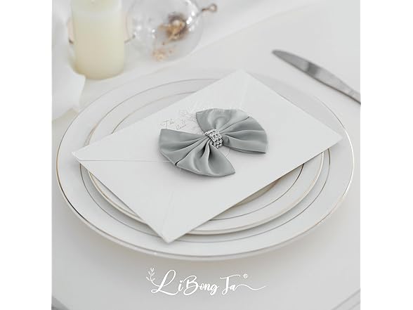 LiBongTa 3.5 Silver Bow Premade Bows