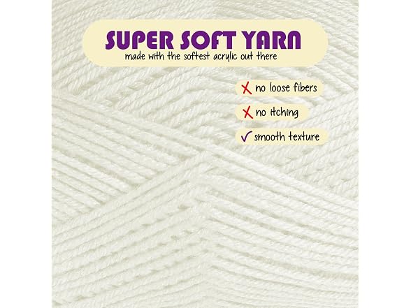 Acrylic Yarn for Crocheting & Knitting Soft