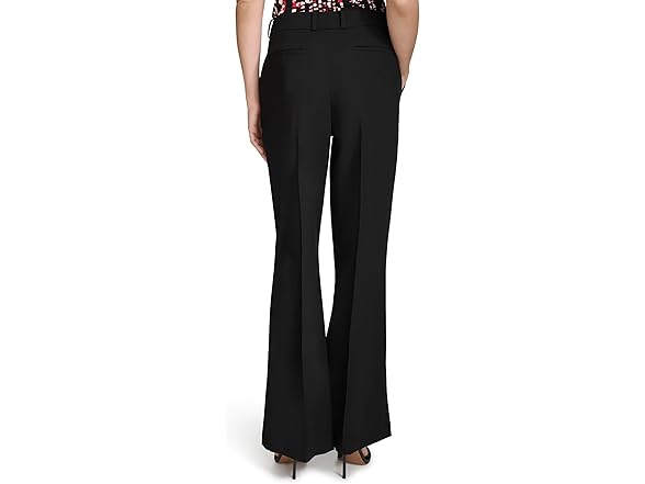 HALSTON Women Flare Leg Woven Suiting Pant