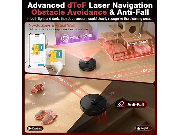 LVKANGDA Robot Vacuum and Mop Combo