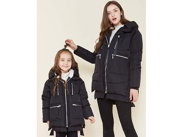 Children Hooded Winter Down Coat