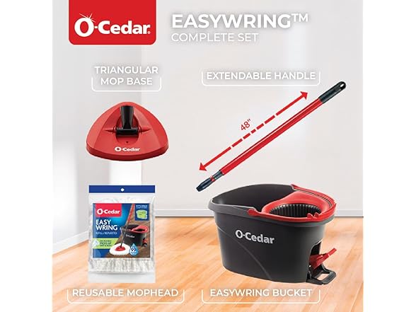O-Cedar EasyWring Microfiber Spin Mop
