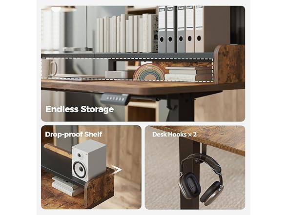 L Shaped Standing Desk with Monitor
