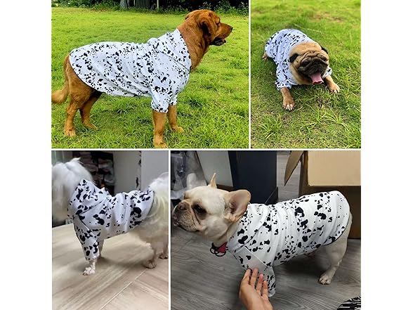 Dalmatians Print Dog Hoodie Puppy Hooded