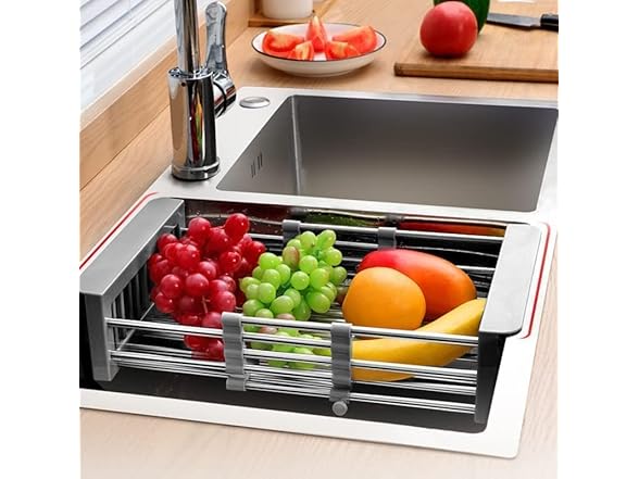 Expandable Over Sink Dish Drying Rack
