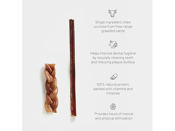 Get Joy Bully Stick Natural Dog Chew