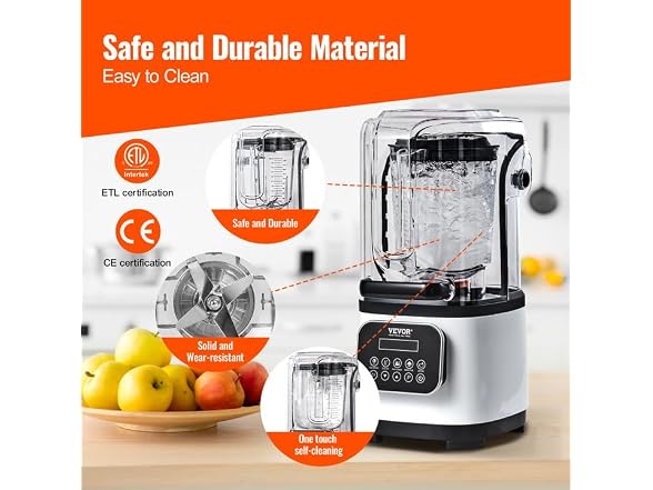 Professional Blender with Shield White