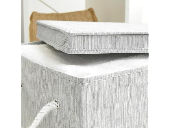 Sukkri Gray Storage Bins with Lids 2 PK