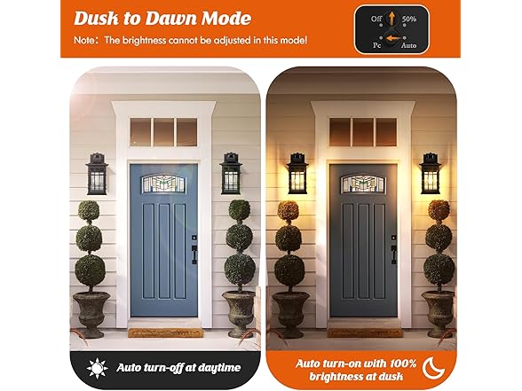 Kondras Motion Sensor Outdoor Wall Lights Black