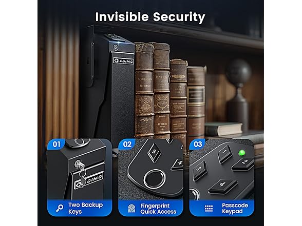 ADIMO T5 Drop Down Gun Safe, Biometirc