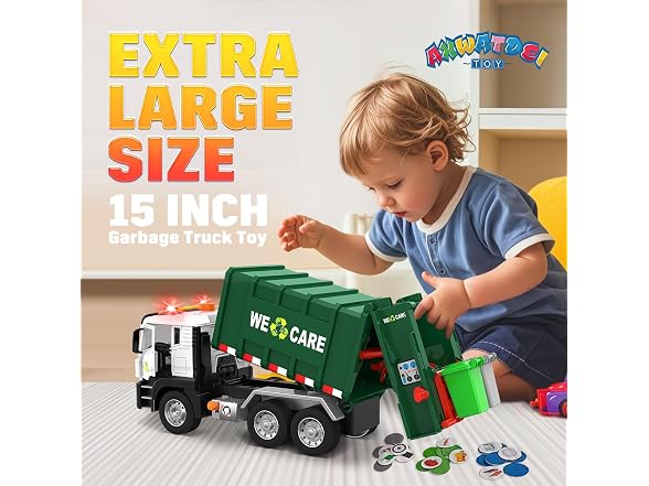 AXWATDEI Garbage Truck Toy