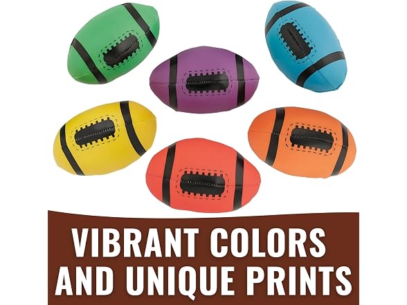 Fun Express Mini Football Kickball Assortment 50 Pack