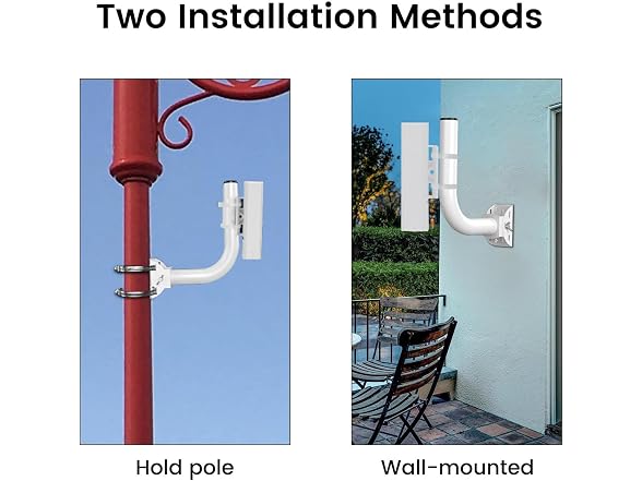 2PCS Bridge Bracket Mount, Pole and