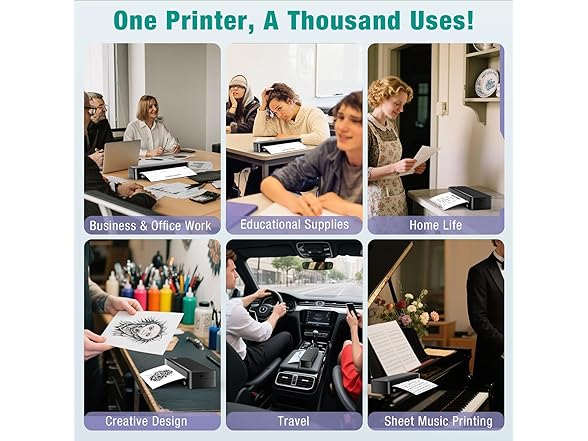 PEDOOLO Portable Printer Wireless