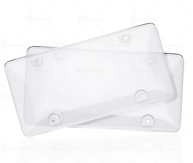 Zone Tech Clear Unbreakable License Shield - 2pk - Gallery 5