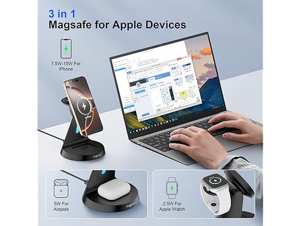 Augnner 3 in 1 Charging Station