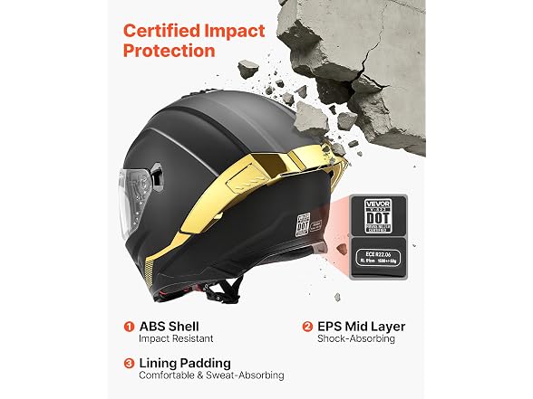 VEVOR Full Face Motorcycle Helmet DOT Approved