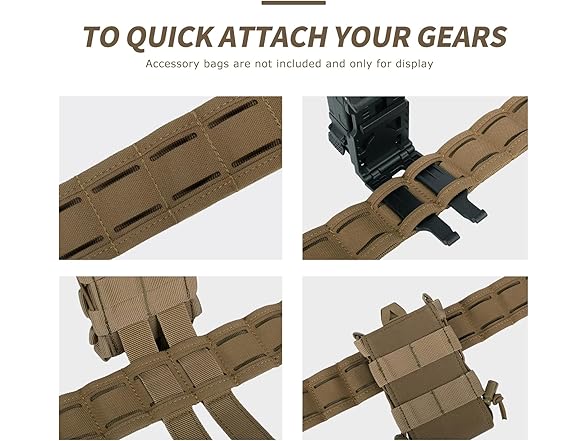 PIKEON Nylon Quick Release Tactical Duty Belt 3 Pk