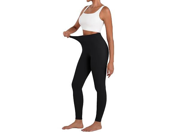 Sunzel Womens Leggings 25in XXL Black W/Pockets