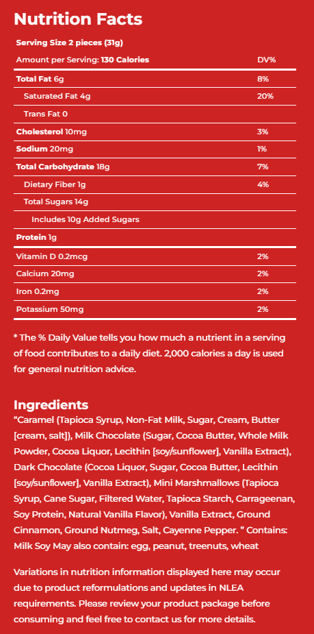 6Pk Mexican Hot Chocolate Caramels w/ Marshmallow - Gallery 6