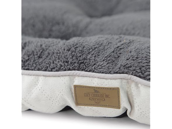 Cozy Cuddlerz GZ16294M Quilted Crate Mat, 24", Grey