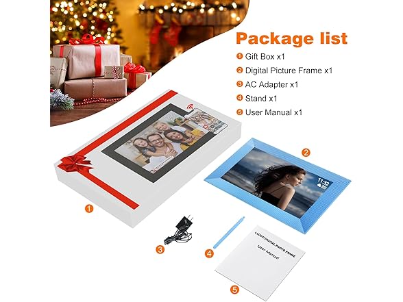 FRAMEO 32GB 10.1" Smart Digital Photo Frame
