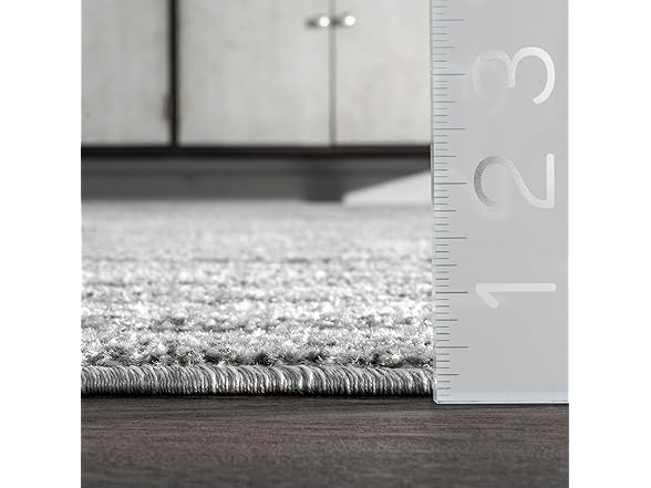 Nuloom Sherill Grey/Ivory, 2'6" x 12' Rug