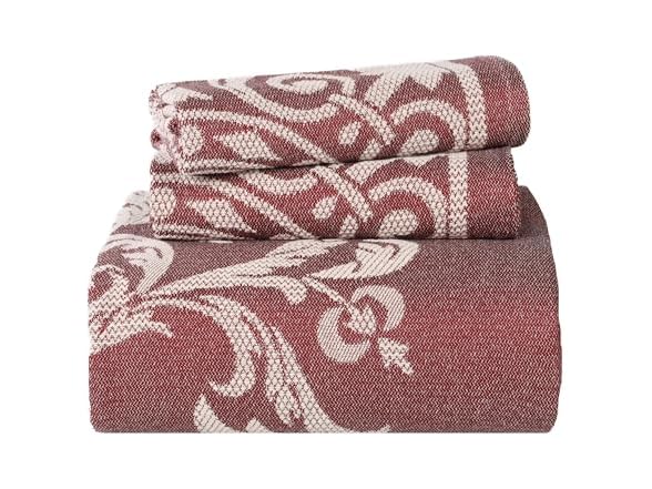 Traditional Medallion- Berry Red