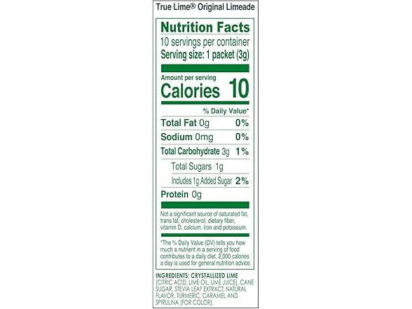 True Lime Limeade, 10 count - 12 pack