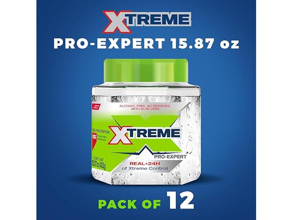 Xtreme Pro Expert Styling Gel 1587 Oz Jar Pack of