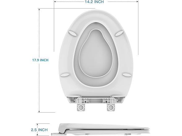 GarveeLife Toilet Seat, Built-in Toddler Potty Training