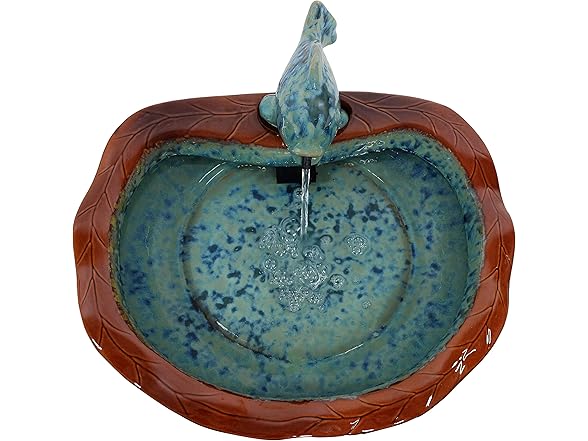 Sunnydaze Decor SSS-306 Glazed Ceramic Fish Water Foun